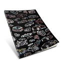 EZCOVER EXERCISE BOOK COVER CARS DESIGN - ASSORTED SIZES